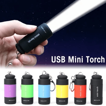 USB Mini Torch - Attaches to Keyring - Waterproof